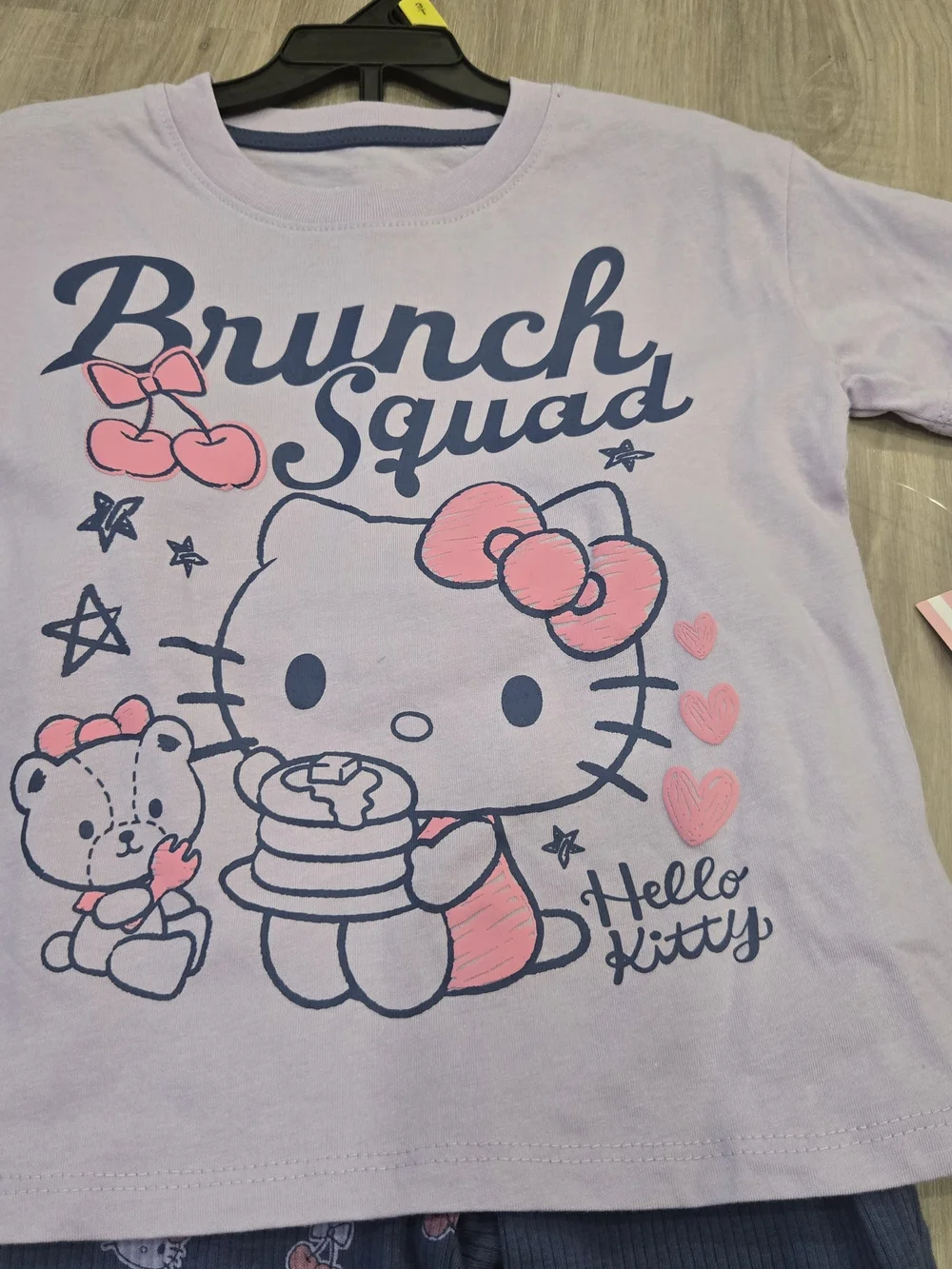 Hello Kitty Brunch Squad Toddler Girl 2-Piece Tee & Bike Shorts Set Size 3T NWT